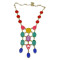 Fashion Gold plated colorful Enamel Drop Choker  Necklace N-0754