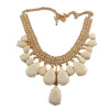 New Arrival Gold Plated Alloy Colorful Resin Drip Pendant Necklace N-1325