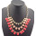 Charming Gold Plated Alloy Colorful Resin Drop Choker Necklace 6 colors N-0538