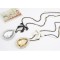 double chain bowknot big crystal drop fashion sweater chain necklace N-2277