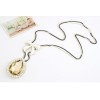 double chain bowknot big crystal drop fashion sweater chain necklace N-2277