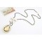 double chain bowknot big crystal drop fashion sweater chain necklace N-2277