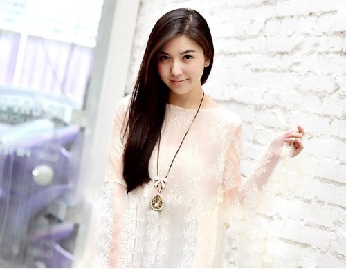 double chain bowknot big crystal drop fashion sweater chain necklace N-2277