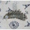 New European Fashion Punk  One Pc (right) Bronze Metal  Leaf  Earrings E-0610