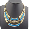 vintage style gold metal multilayer spot beads choker necklace N-1755