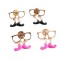 New European Lovely Mustache Glass Fashion Collor Brooch Pin P-0061