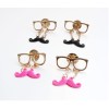 New European Lovely Mustache Glass Fashion Collor Brooch Pin P-0061
