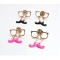 New European Lovely Mustache Glass Fashion Collor Brooch Pin P-0061