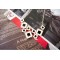 New European Fashion Black White Enamel Square Choker Necklace N-4553