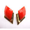 New Arrival Fashion Korean Style Gold Plated geometry diamond Earrings E-2035
