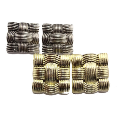 New Arrival Fashion Korean Style Gold Plated/Gun Black Square geometry  Earrings E-1597