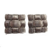 New Arrival Fashion Korean Style Gold Plated/Gun Black Square geometry  Earrings E-1597