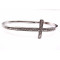 New European Punk Vintage Style Gold/Silver Plated Alloy Rhinestone Crosses Palm Anello Bangle B-0162