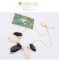 European Style Gold Plated Alloy Resin Geometry Choker Necklace  N-4505