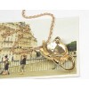 New European Vintage Style Gold/Vintage Gold Rhinestone Lion Pendant Necklace N-3258