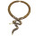New European Style Gold/Sbronze/ Vintage Silver Flower Rhienstone Snake Choker Necklace N-4002