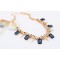Western Punk Style gold plated Chain crystal rivets Necklace N-0264