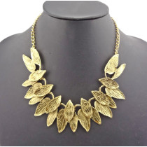 New Arrival European Style Vintage Style Gold Leaf Choker Necklace N-1845