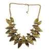 New Arrival European Style Vintage Style Gold Leaf Choker Necklace N-1845