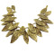 New Arrival European Style Vintage Style Gold Leaf Choker Necklace N-1845