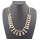 European Style gold plated crystal tassels Choker Necklace N-0285