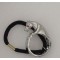 New Fashion European Style Gold/Silver Plated Alloy Red Rhienstone Eyes Leopard Hair Band F-0012