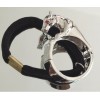 New Fashion European Style Gold/Silver Plated Alloy Red Rhienstone Eyes Leopard Hair Band F-0012