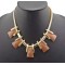 New Arrival Fashion European Style Charm Resin Geometric Choker Necklace N-4763