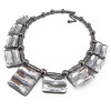 European Style Crystal Metal  Beads Chains Choker Necklace N-1251