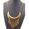 New Arrival European Vintage Style Gold Metal Charm Choker Tassel  Pendant  Necklace N-2015