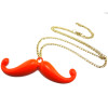 New Arrival European Style Gold Plated Alloy Colorful Enamel Beard Pendant Necklace N-2785