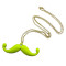 New Arrival European Style Gold Plated Alloy Colorful Enamel Beard Pendant Necklace N-2785