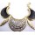 New Arrival European Charming Fashion Rhinestone Enamel Cescent Choker Necklace N-4534