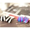 New European Style Gold Plated Enamel Arc-Shaped Dangle Earring E-1130