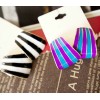 New European Style Gold Plated Enamel Arc-Shaped Dangle Earring E-1130