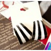 New European Style Gold Plated Enamel Arc-Shaped Dangle Earring E-1130