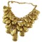 New Arrival Fashion Vintage Gold Multilayer Drop Pendant Choker Necklace N-1844