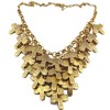 New European Style Vintage Gold Plated Multilayer Dragonfly Tassel Choker Necklace N-1802