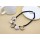Fashion Vintage Style Geometrical Lint Round Pleuche Gem Ball Chain Choker Necklace N-4594