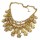 New Arrival European Fashion Multilayer  Charming Leaf Tassel Choker Necklace N-1840