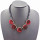 Fashion Vintage Style Geometrical Lint Round Pleuche Gem Ball Chain Choker Necklace N-4594