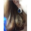 New Kovea Style Gold Plated Alloy Rhinestone Drop Crystal  Earring E-0268