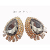 New Kovea Style Gold Plated Alloy Rhinestone Drop Crystal  Earring E-0268