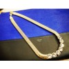New Fashion Korea Style Gold/Silver Plated 7 Rhinestone Snake Chain Short Necklace N-0274
