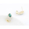 New Fashion Korean  gold plated Rhinestone crystal snake Ear Stud Earrings E-1650