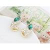 New Fashion Korean  gold plated Rhinestone crystal snake Ear Stud Earrings E-1650