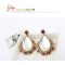 Fashion European Style Gold Plated Alloy Rhinestone Clear Crystal Drop Ear Stud E-0269