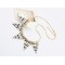 European Vintage Style Gold Plated Alloy Enamel Black/White Wave Triangle Pendant Snake Chain Necklace  N-4757