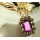 fashion Style Gold Plated Alloy link chain rhinestone insect crystal flower Necklace earring set S-0001