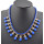 Fashion Style Gold plated Rhinestone  Rope Faux Gem Drop Choker Statement Necklace N-0277